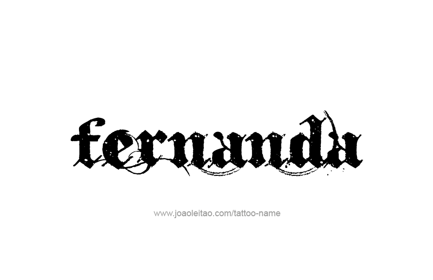 Tattoo Design Name Fernanda   