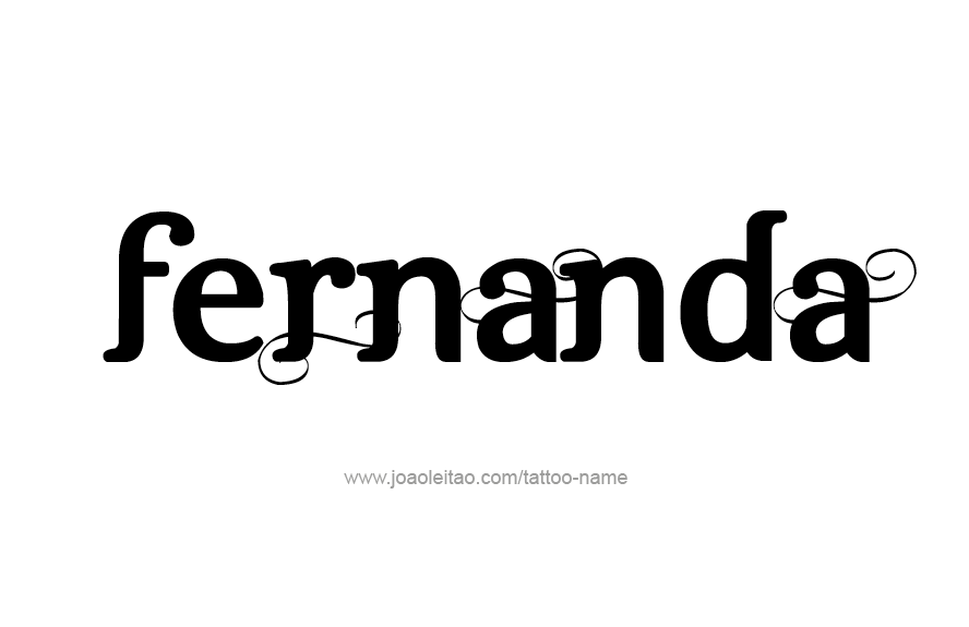 Tattoo Design Name Fernanda   