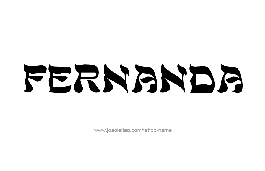 Tattoo Design Name Fernanda   