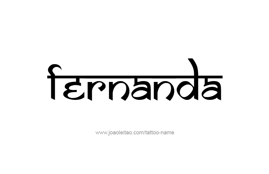 Tattoo Design Name Fernanda   