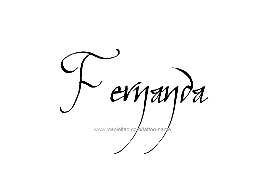 Tattoo Design Name Fernanda   