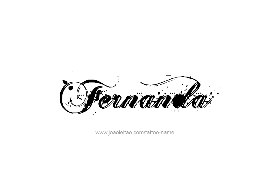 Tattoo Design Name Fernanda   