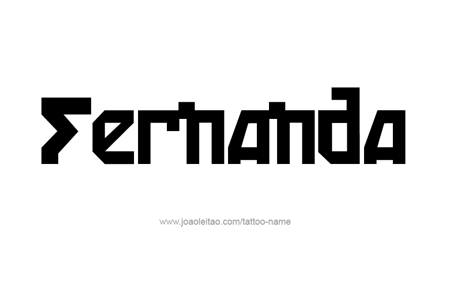 Tattoo Design Name Fernanda   