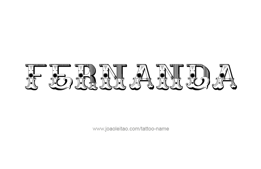 Tattoo Design Name Fernanda   