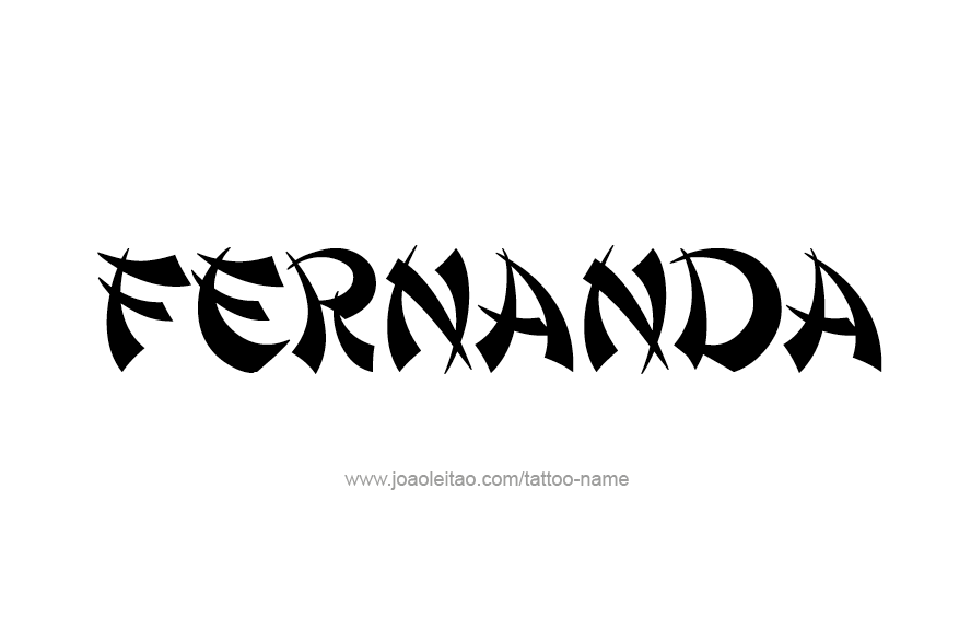 Tattoo Design Name Fernanda   