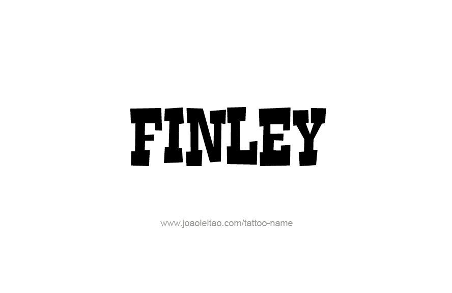 Tattoo Design Name Finley   