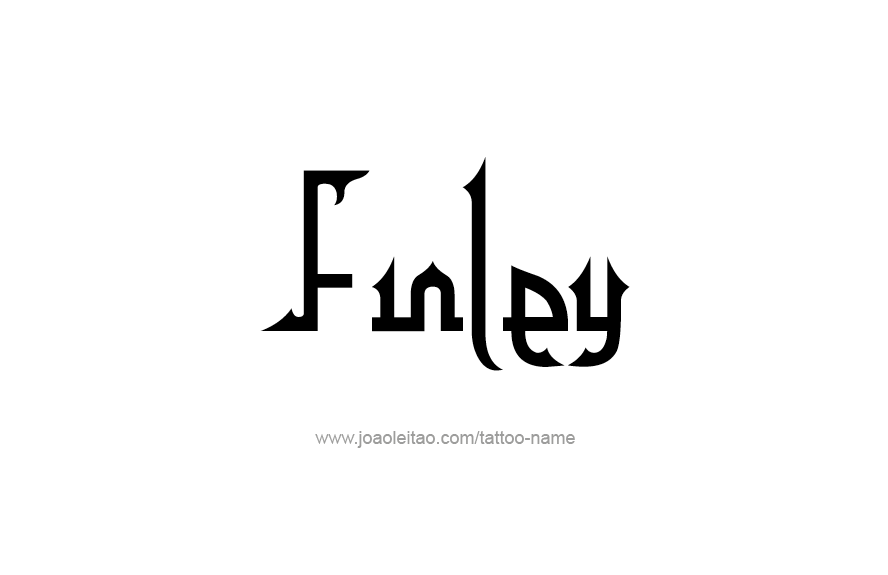 Tattoo Design Name Finley   