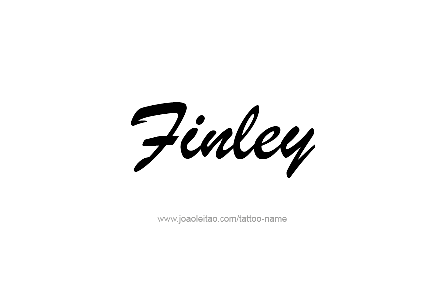 Tattoo Design Name Finley   