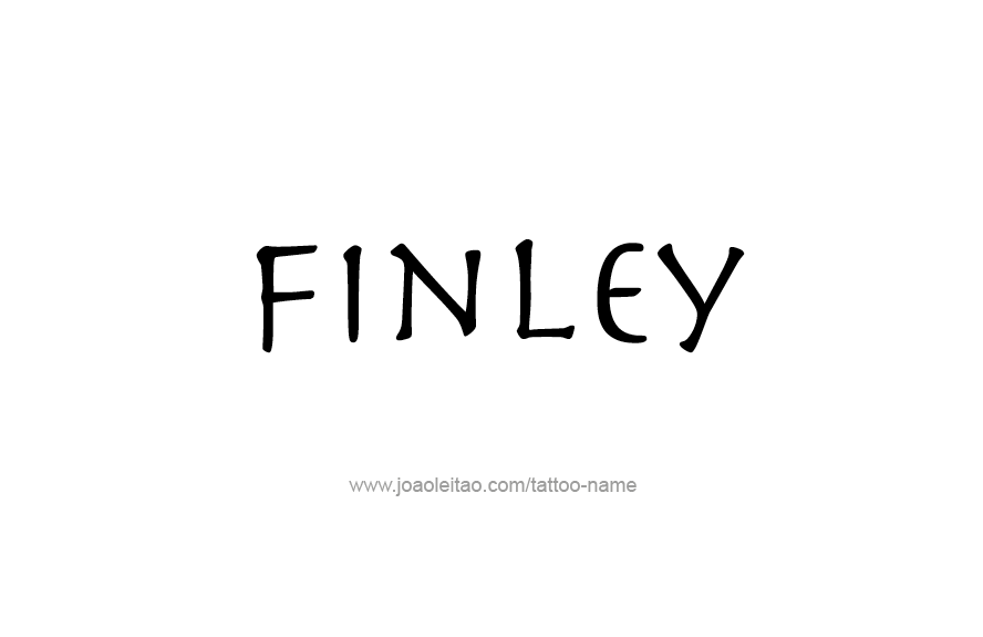 Tattoo Design Name Finley   