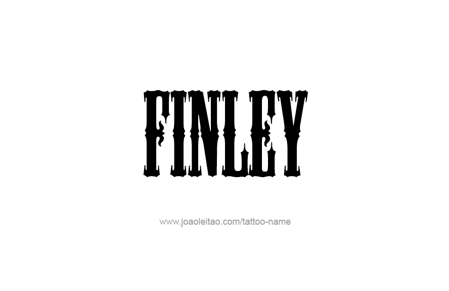 Tattoo Design Name Finley   