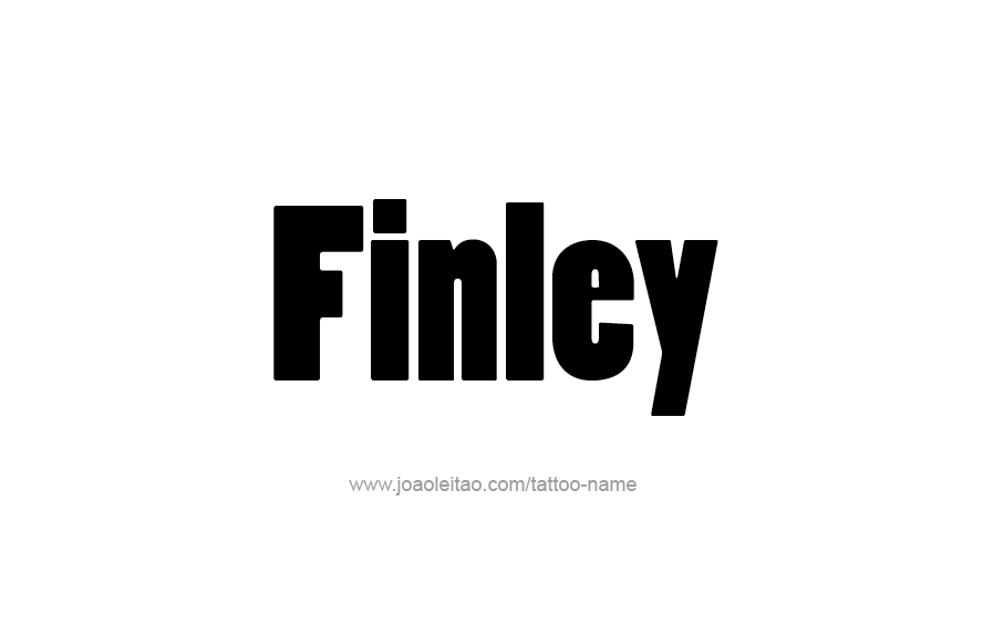 Tattoo Design Name Finley   