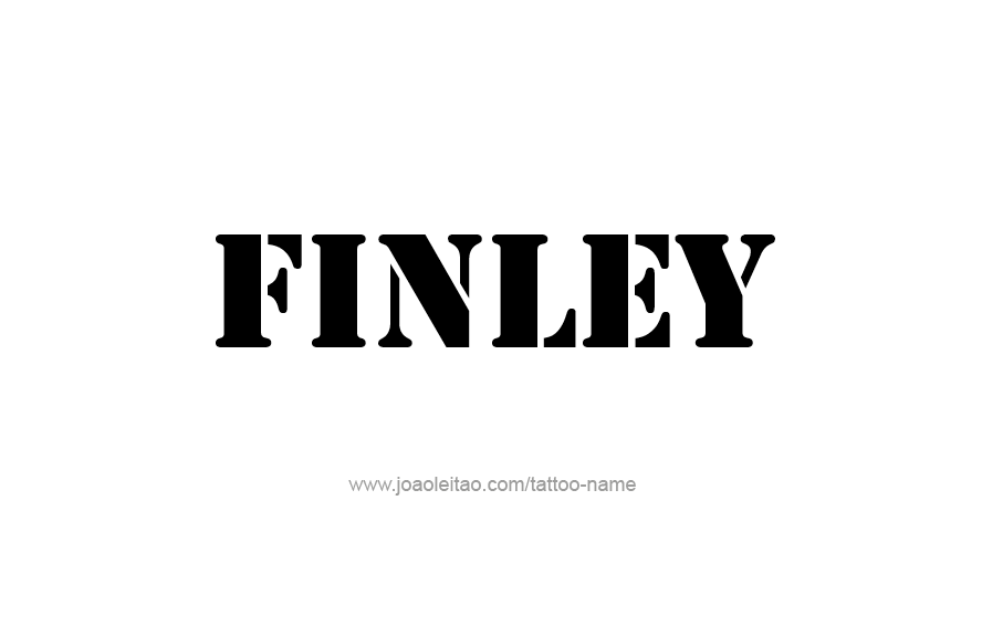 Tattoo Design Name Finley   