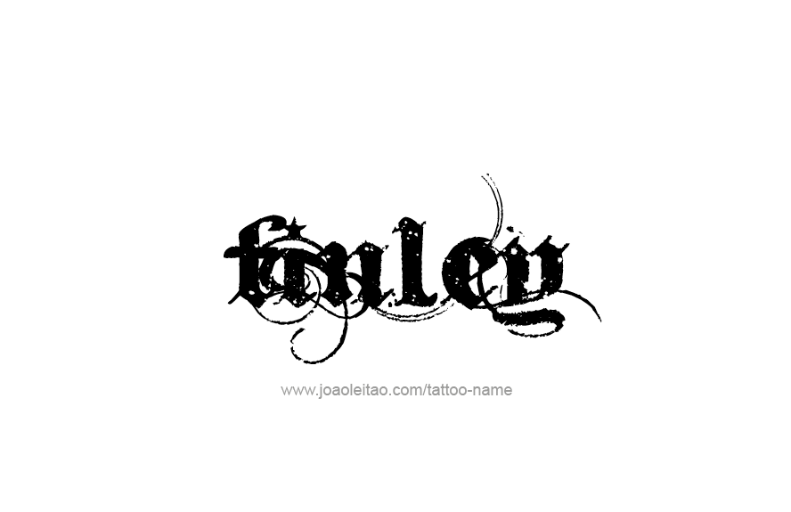 Tattoo Design Name Finley   