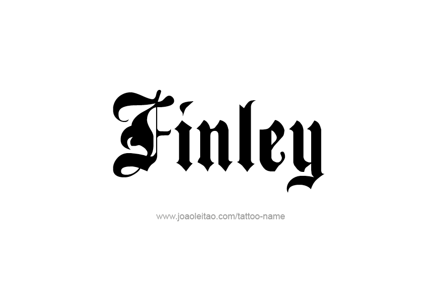 Tattoo Design Name Finley   