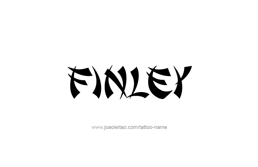 Tattoo Design Name Finley   