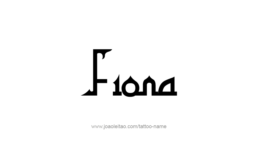 Tattoo Design Name Fiona   