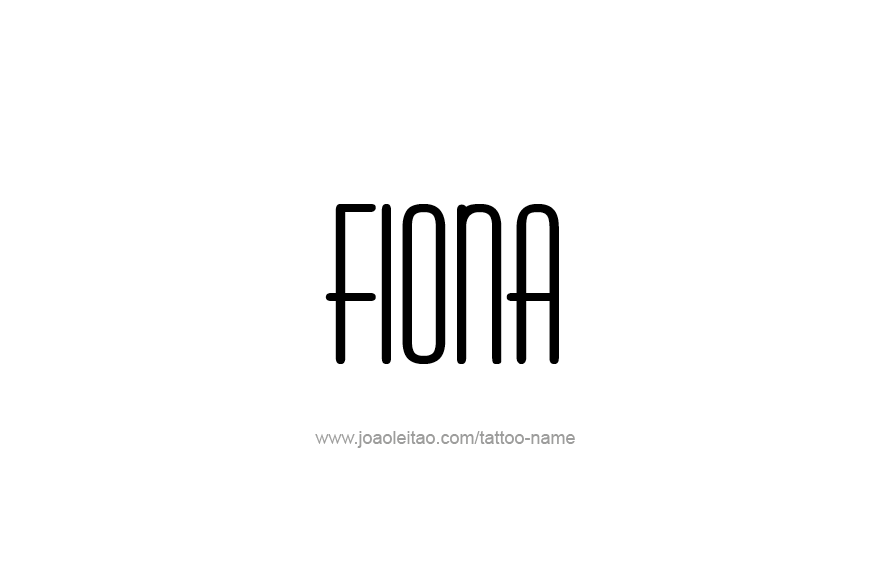 Tattoo Design Name Fiona   