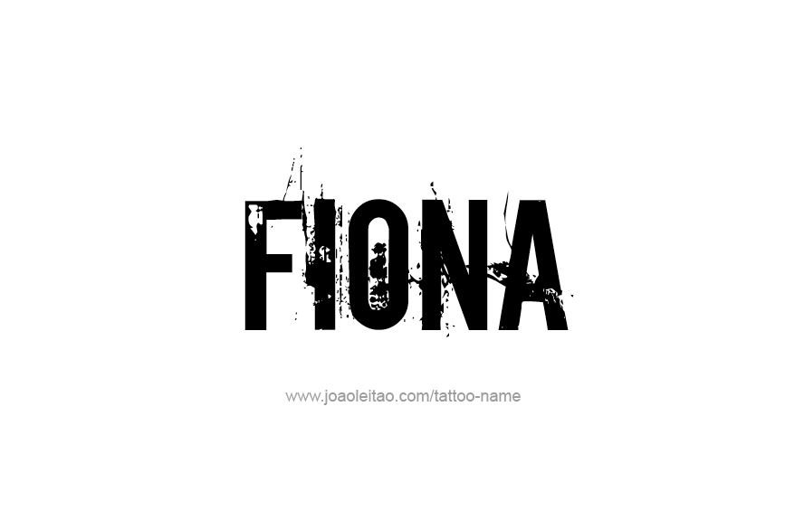 Tattoo Design Name Fiona   