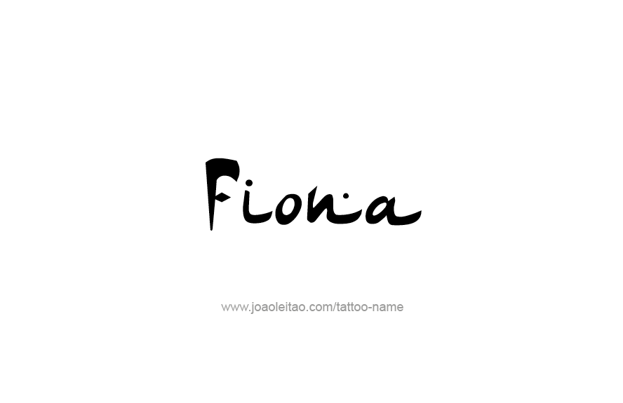 Tattoo Design Name Fiona   