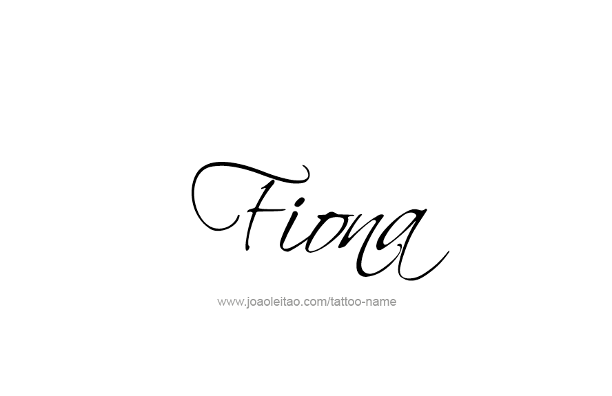 Tattoo Design Name Fiona   