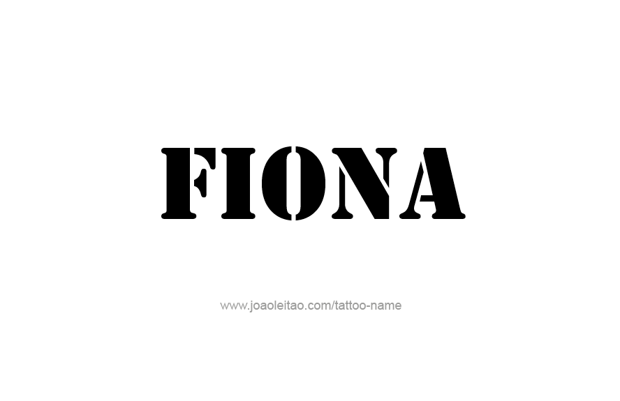 Tattoo Design Name Fiona   