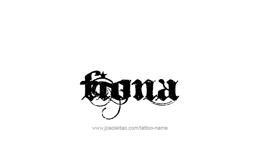Tattoo Design Name Fiona   