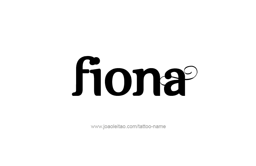 Tattoo Design Name Fiona   