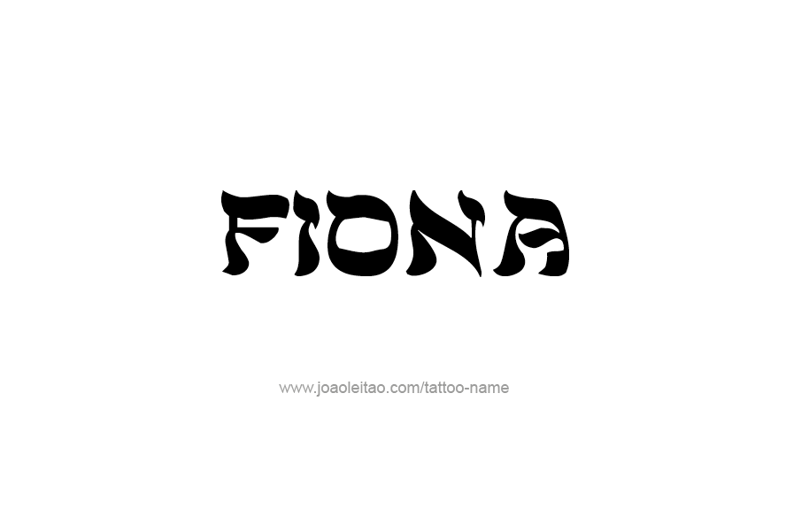 Tattoo Design Name Fiona   