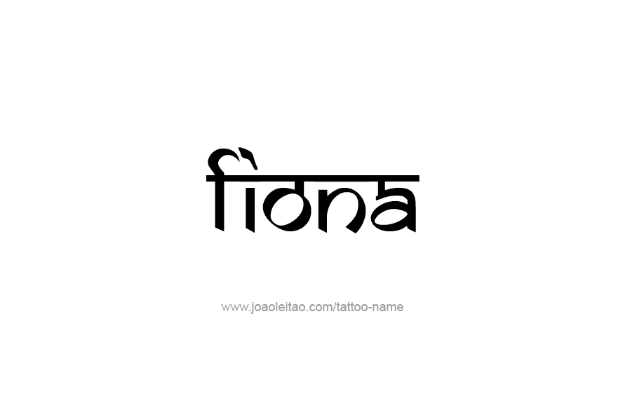 Tattoo Design Name Fiona   