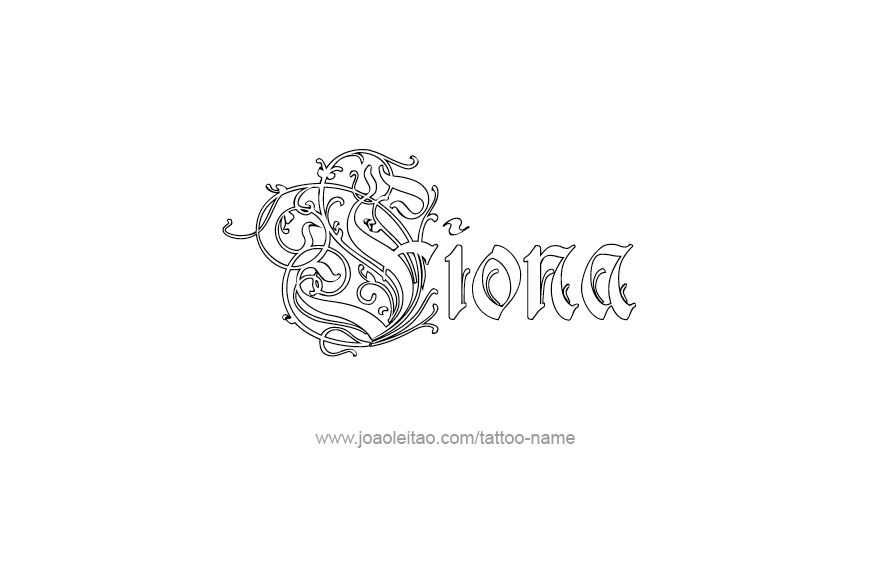 Tattoo Design Name Fiona   