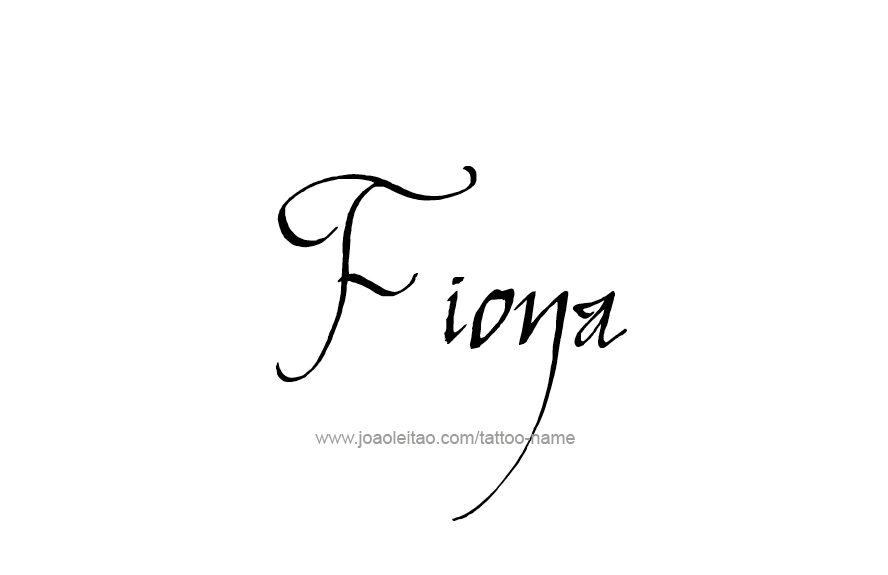 Tattoo Design Name Fiona   