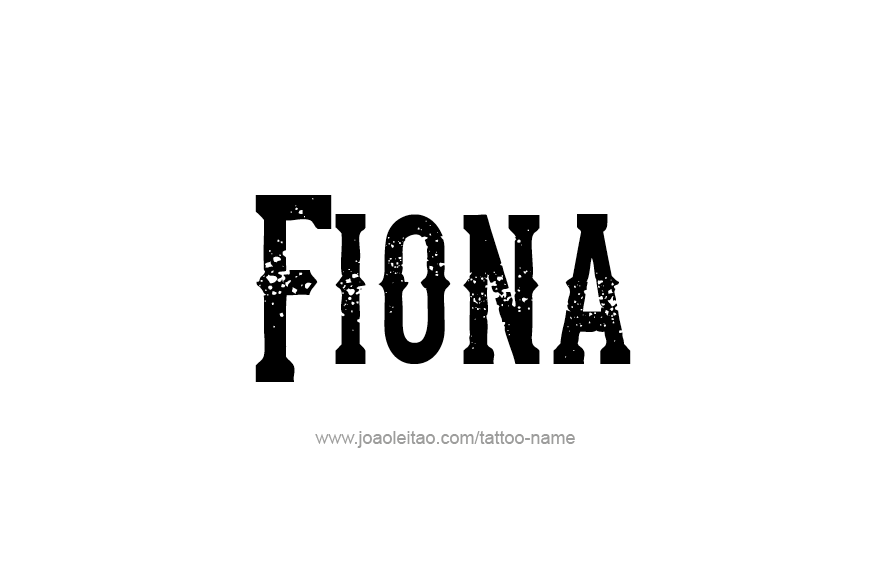 Tattoo Design Name Fiona   
