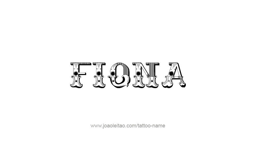 Tattoo Design Name Fiona   