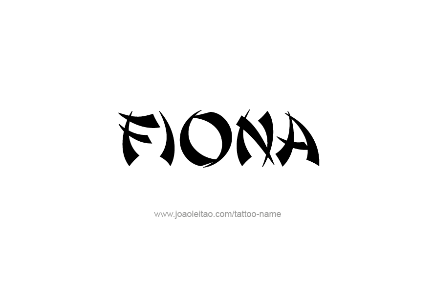 Tattoo Design Name Fiona   