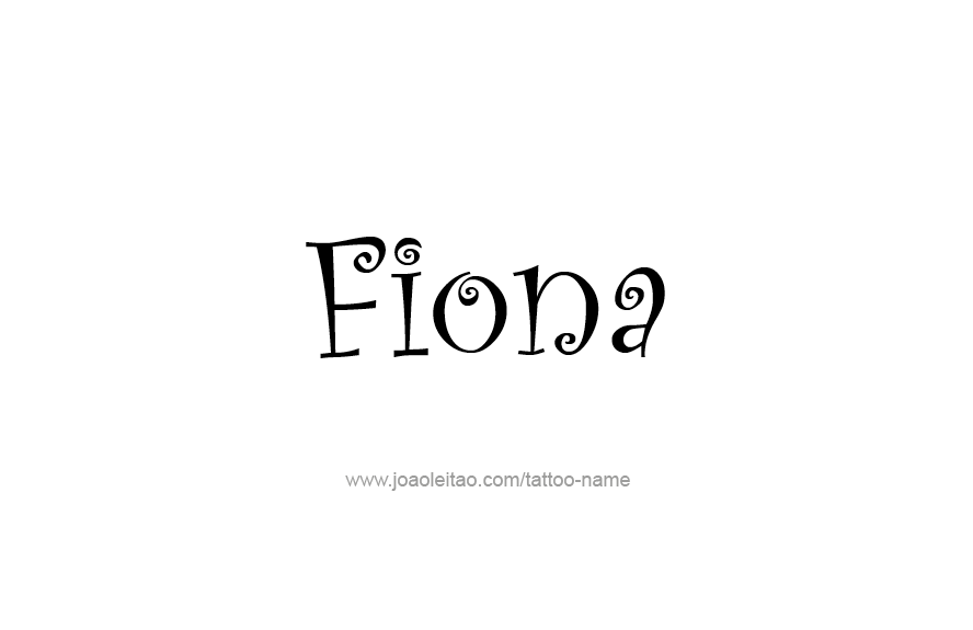 Tattoo Design Name Fiona   