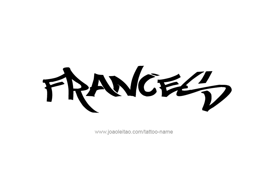 Tattoo Design Name Frances   