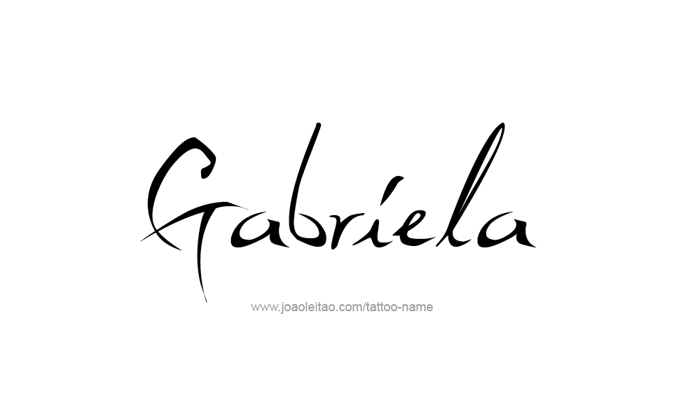 Tattoo Design Name Gabriela   