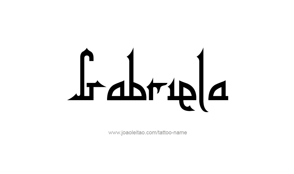 Tattoo Design Name Gabriela   