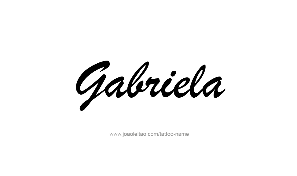 Tattoo Design Name Gabriela   