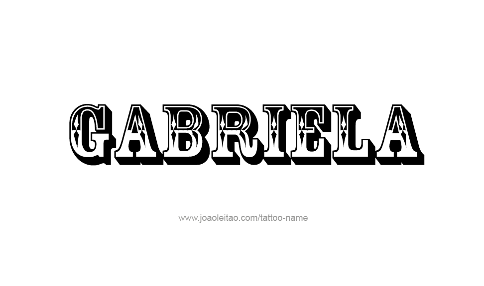 Tattoo Design Name Gabriela   