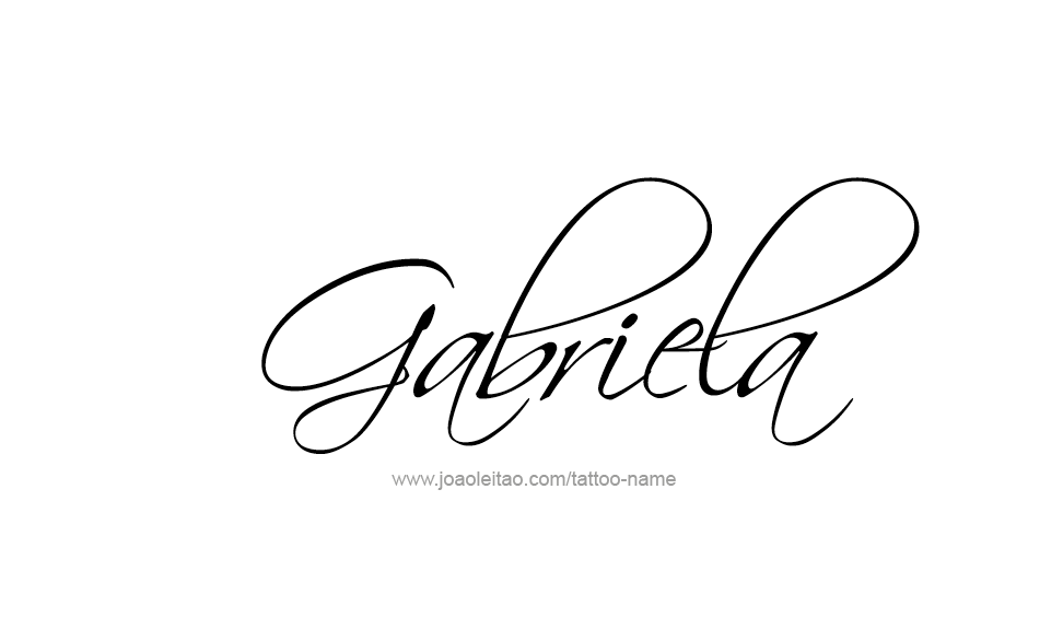 Tattoo Design Name Gabriela   