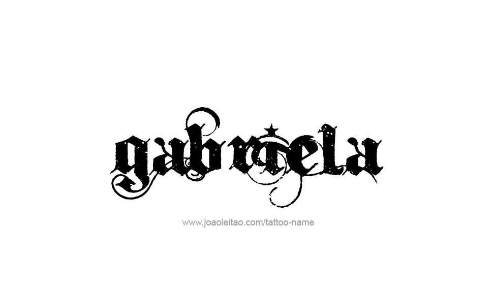 Tattoo Design Name Gabriela   