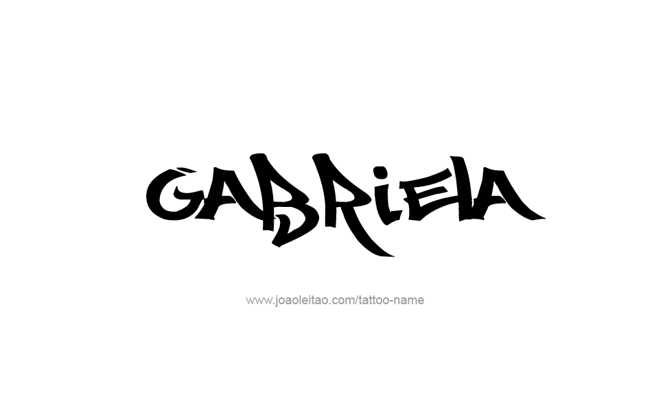 Tattoo Design Name Gabriela   