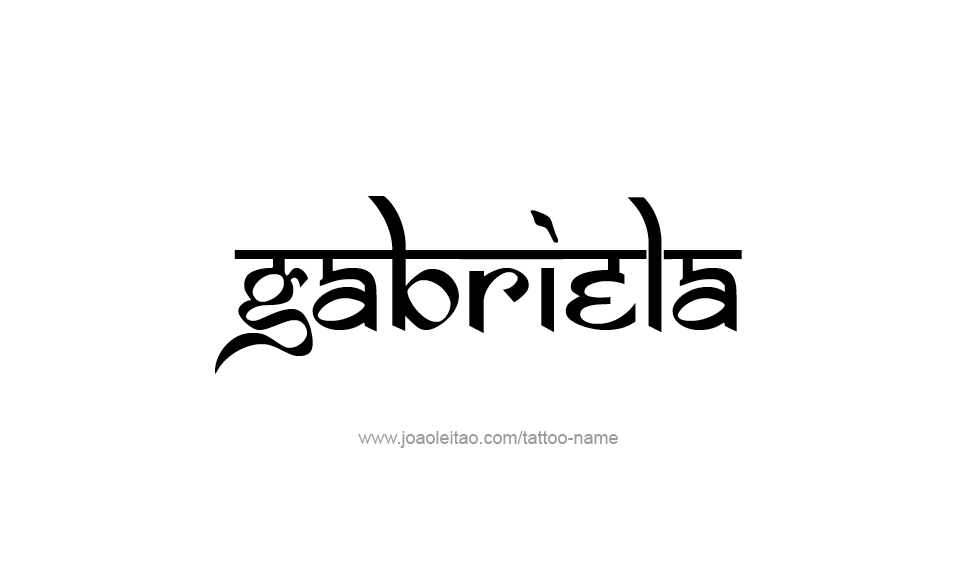 Tattoo Design Name Gabriela   