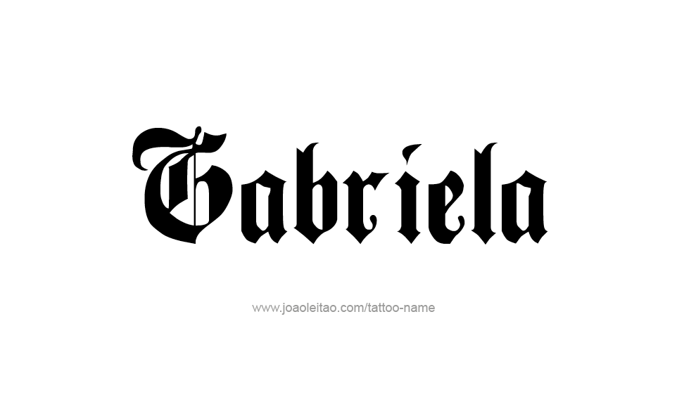 Tattoo Design Name Gabriela   