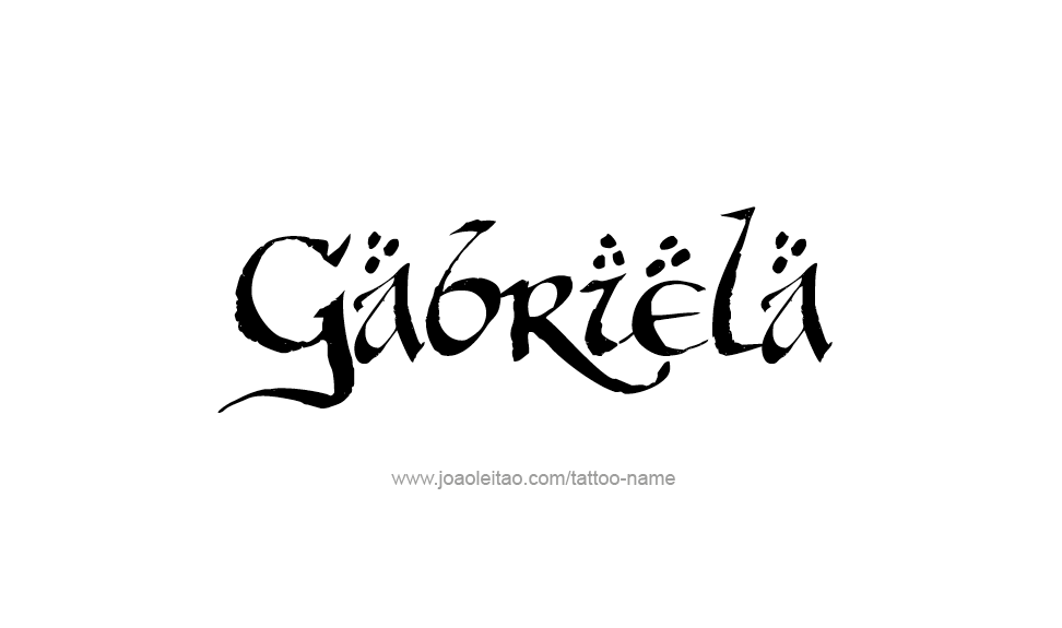 Tattoo Design Name Gabriela   