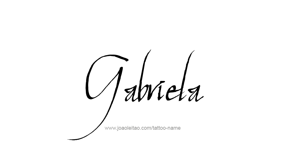 Tattoo Design Name Gabriela   