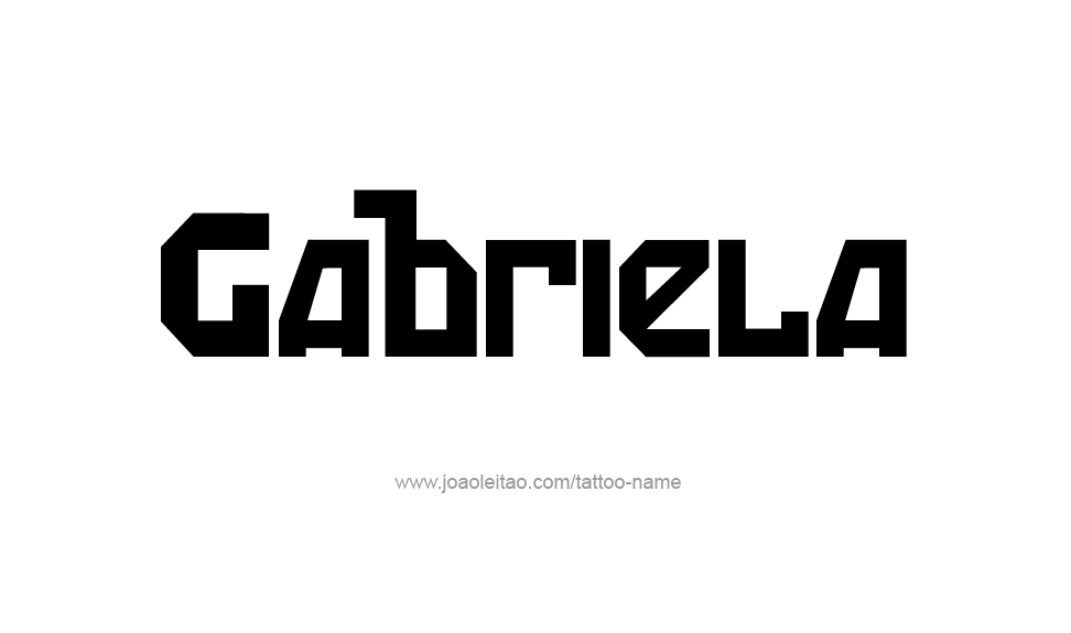 Tattoo Design Name Gabriela   