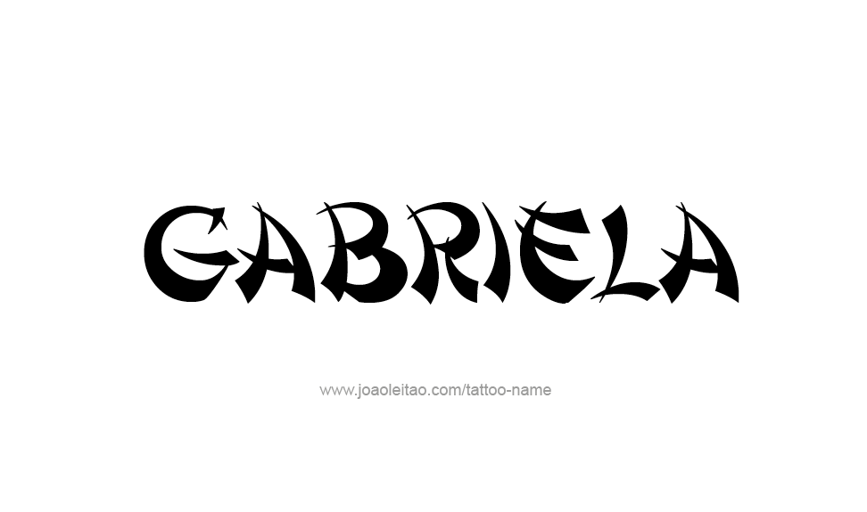 Tattoo Design Name Gabriela   