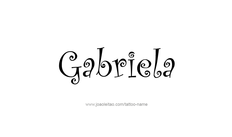 Tattoo Design Name Gabriela   